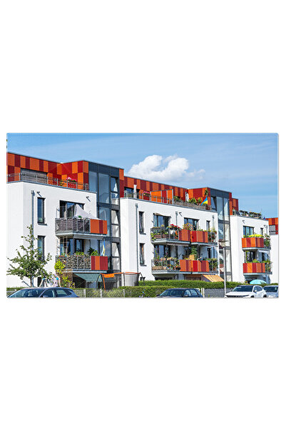 StoryGift Romania Tablou Canvas Cladire Moderna De Apartamente Urban, Arhitectura, Modern, Locuinte, Skyline 3053