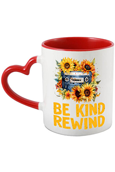 StoryGift Romania Cana Cu Mesajul "be Kind, Rewind", Ilustratie, Stil Retro, ...