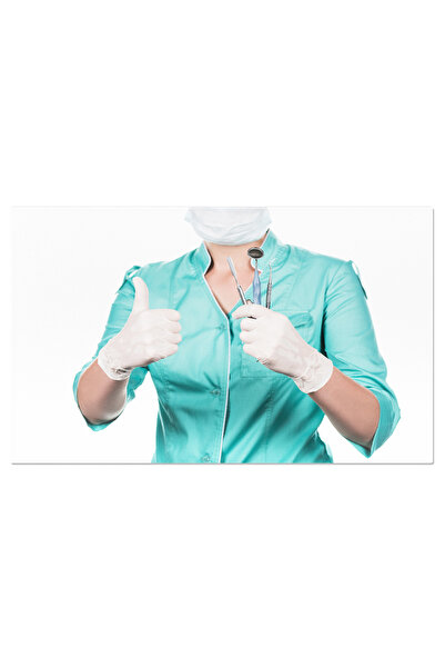 StoryGift Romania Tablou Canvas - Semnificatia Gesturilor, Dentist Cu Manusi ...
