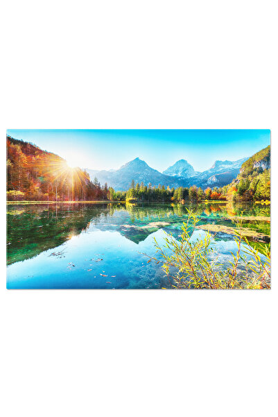 StoryGift Romania Tablou Canvas Priveliste De Toamna Uimitor La Lacul Schiede...