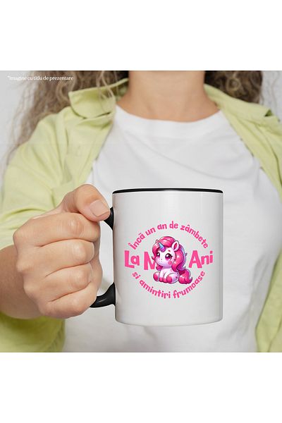 StoryGift Romania Mug for another year of smiles and beautiful memories, unicorn, anniversary, La Multi A, Cu, STG