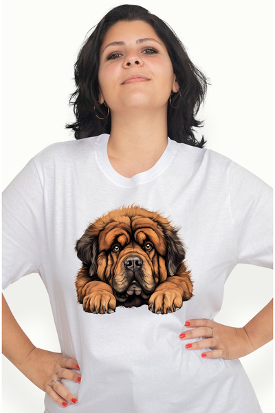 StoryGift Romania Tricou Femei Cu Un Caine Blanos Cam Dezamagit, Ilustratie, ...