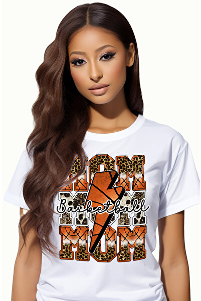 StoryGift Romania Tricou Femei Cu Fulger Cu Mesajul "basketball", Baschet, Ilustratie, Sport, Pasi Wht_l