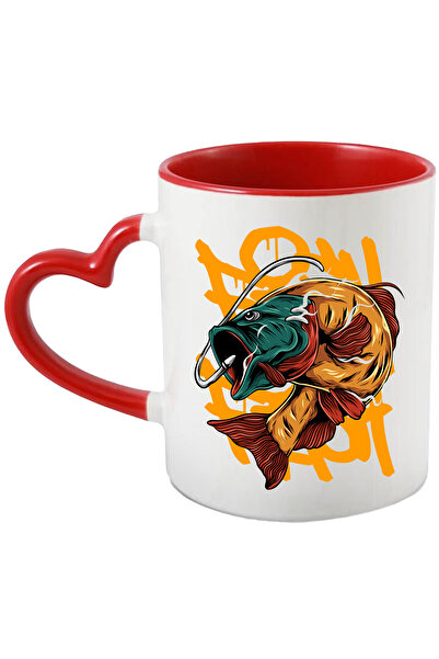 StoryGift Romania Cana Cu Peste, Ac, Pescuit, Graffiti, Multicolor 330 Ml, Ce...