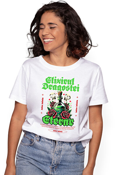 StoryGift Romania Tricou Femei Elixirul Dragostei Eterne - Pentru Sufletele P...