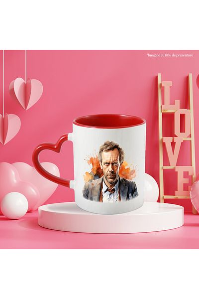 StoryGift Romania Mug With Doctor House, TV Series, Character, Medicine, Multicolor 330 ml, Ceramic, With ,STG.