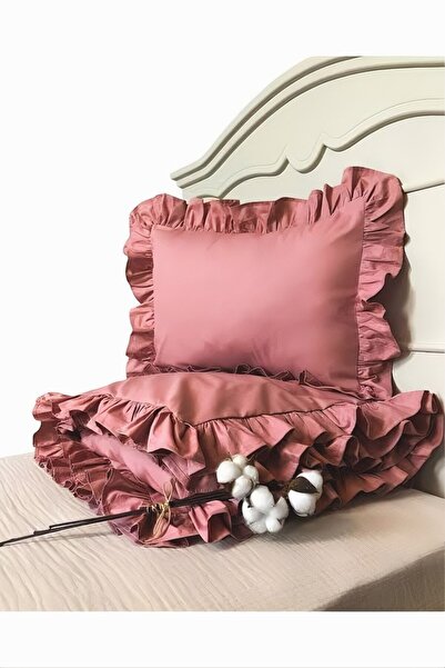posy Duvet Cover Set Double with Rose Dry Frills