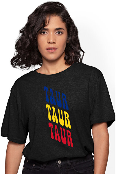 StoryGift Romania Tricou Femei Cuvantul Taur, In Culorile Steagului Romaniei,...