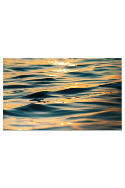 StoryGift Romania Tablou Canvas - Orizontul Japonez: Valurile Si Rasaritul Soarelui, Arta Abstracta Si Frumusetea