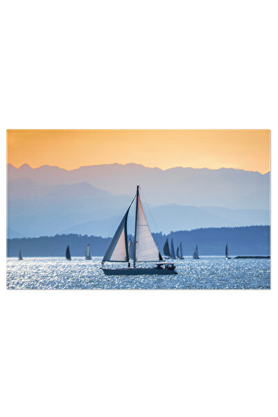 StoryGift Romania Tablou Canvas Rasarit De Soare Peste Dealurile Intoarse Ras...