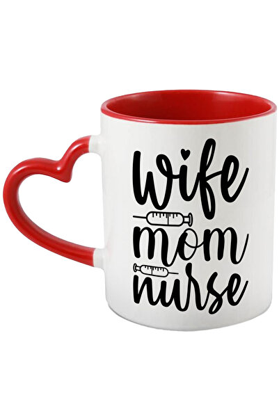 StoryGift Romania Cana Cu Seringi Si Mesajul In Engleza "wife, Mom, Nurse" - ...