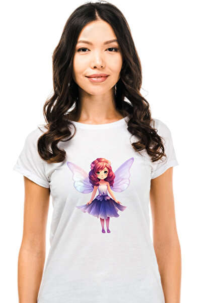StoryGift Romania Tricou Femei Cu O Fetita Dragalasa Cu Aripi De Zana, Ilustr...