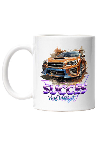 StoryGift Romania Cana Cu Mesaj Succes Visul Motorizat, Masina, Ilustratie, M...