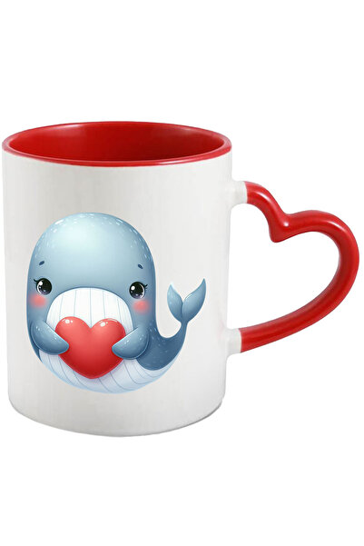 StoryGift Romania Cana Cu O Balena Care Tine O Inima | Fericire | Imbujorata ...