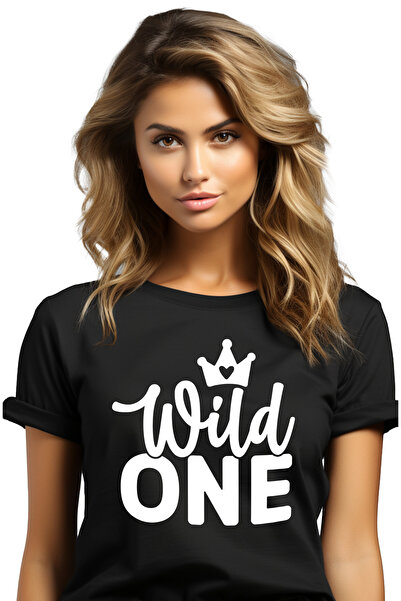 StoryGift Romania Tricou Femei Cu O Coroana Regala Si Textul In Engleza "wild...