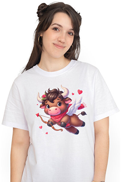 StoryGift Romania Tricou Femei Cu Un Zimbru Cupidon, Ilustratie, Trage Cu Arcul, Indragostire, Ini Wht_l