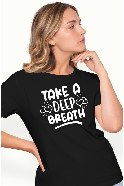 StoryGift Romania Tricou Femei Cu Inimioare Si Mesajul Care Te Indeamna Sa Ie...