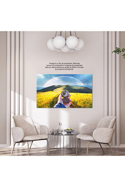 StoryGift Romania Tablou Canvas: Calator In Cautarea Arcului Vechi - Navigand Prin Culori