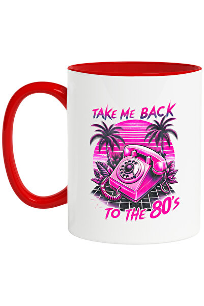 StoryGift Romania Cana Cu Mesajul "take Me Back To The 80's", Ilustratie, Sti...