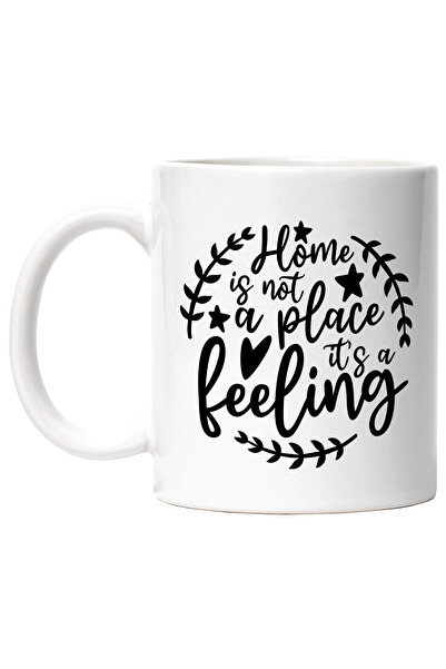 StoryGift Romania Cana Cu Stelute Si Ramurele Cu Mesajul "acasa Nu Este Un Lo...