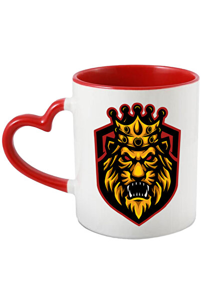 StoryGift Romania Cana Cu Emblema, Leu, Rege, Coroana, Multicolor 330 Ml, Cer...