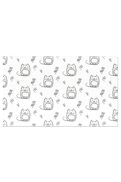 StoryGift Romania Tablou Canvas: Pisica Si Jocul De Culori, Design Alb-negru ...