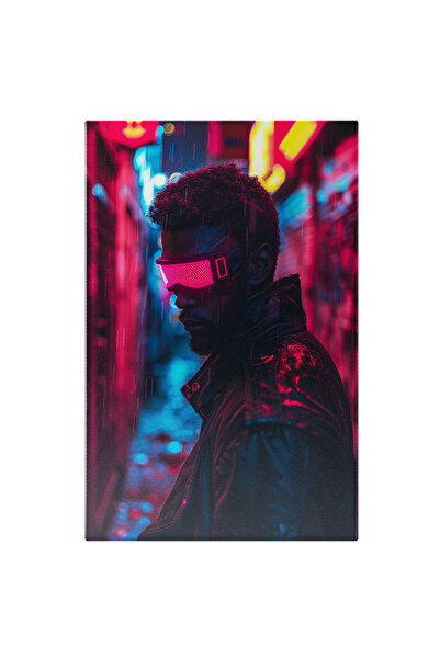 StoryGift Romania Tablou Canvas: Barbat Creol Cu Ochelari Fosforescenti In Ge...