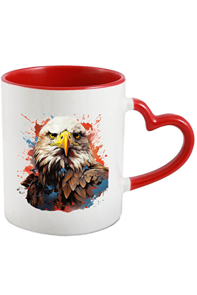 StoryGift Romania Cana Cu Vultur, Splash, Vopsea, Pene, Animal, Pasare, Multi...