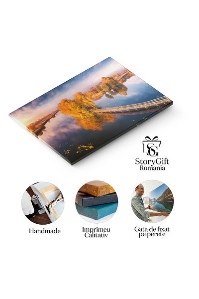 StoryGift Romania Tablou Canvas Explorarea Insulelor - O Privire Aeriana Asupra Unui Paradis Insular