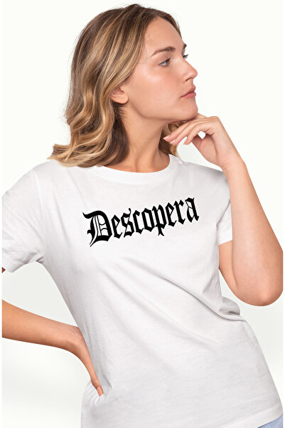 StoryGift Romania Tricou Femei Descopera, Mesaj Motivational, Cuvant, Text Inspirational, Self Car Wht_l