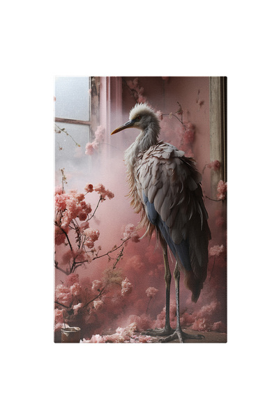 StoryGift Romania Tablou Canvas: Sensibilitatea Mamei Barză În Florile Primăv...