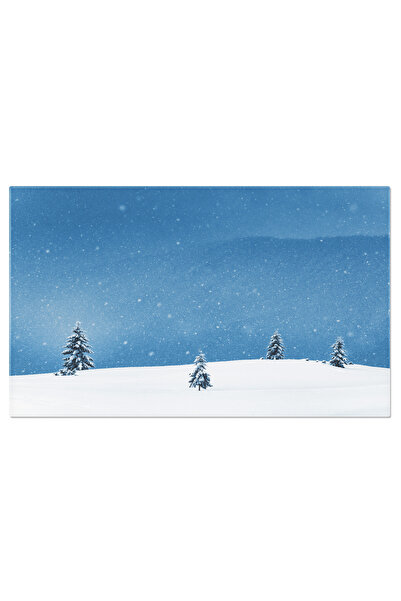 StoryGift Romania Tablou Canvas Peisaj Minunat Cu Braduri Inzapezite Intr-o I...