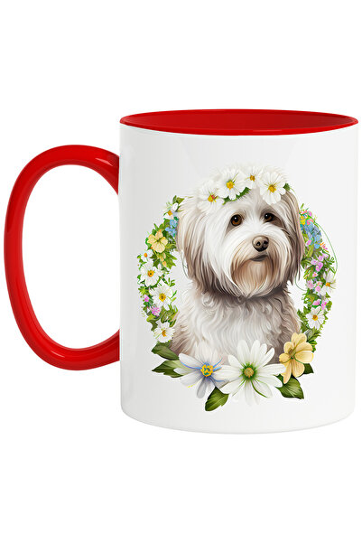 StoryGift Romania Cana Cu Un Catel Foarte Blanos | Ilustratie | Floricele Alb...