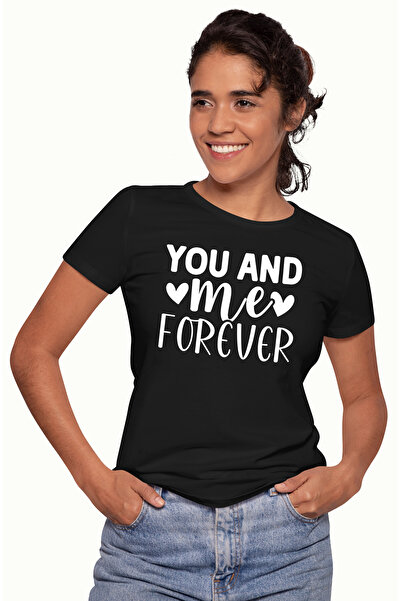 StoryGift Romania Tricou Femei Pentru Indragostiti Cu Mesajul "you And Me For...