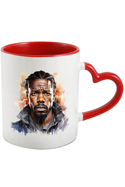 StoryGift Romania Cana Cu Michael B. Jordan, Actor, Celebritate, Artist, Filme, Multicolor 330 Ml,, Cu Maner Inim Stg