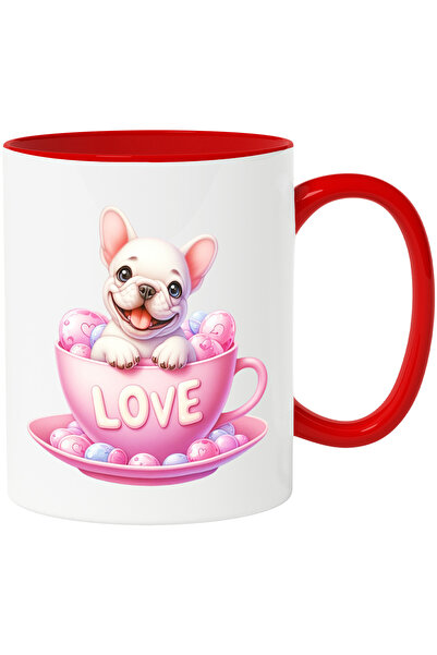 StoryGift Romania Cana Cu Un Catel Bulldog | Ilustratie | Ceasca | Mesajul "l...