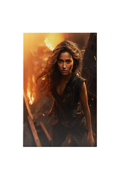 StoryGift Romania Tablou Canvas: Personaj Femeie Războinic- Animații Pictura ...