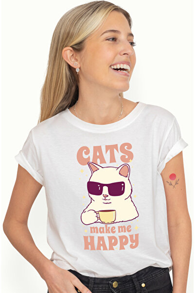 StoryGift Romania Tricou Femei Personalizata Pentru Iubitorii De Pisici Cu Me...