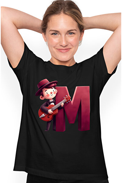 StoryGift Romania Tricou Femei Cu Un Om Care Canta La Chitara, Ilustratie, Ti...