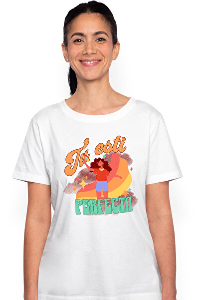 StoryGift Romania Tricou Femei Fata, Iubire De Sine, Tu Esti Perfecta Femeie ...