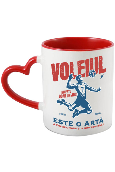 StoryGift Romania Cana Voleiul Nu Este Doar Un Sport Este O Arta , 330ml, Cer...