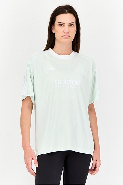 adidas Women Sportswear Fit Short Sleeve Training T-shirts, Mint Green