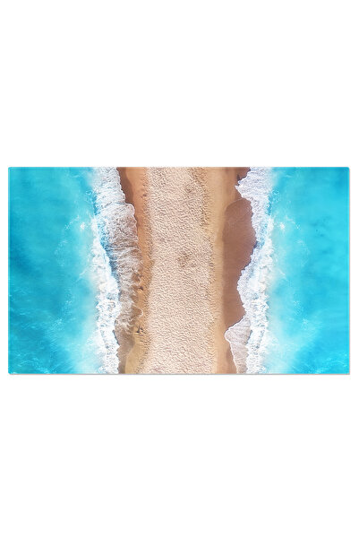 StoryGift Romania Tablou Canvas Vedere De Sus La Plaja Si Mare, Peisaj De Var...