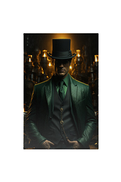 StoryGift Romania Tablou Canvas: Fotografie Cu Un Barbat La Costum Intr-un La...