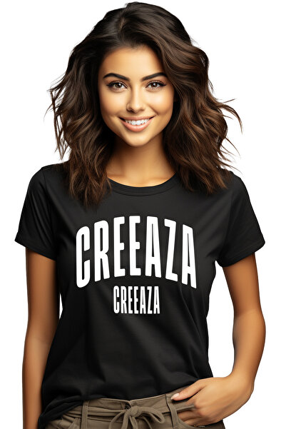 StoryGift Romania Tricou Femei Cuvantul Creeaza, Motivational, Self Help, Int...