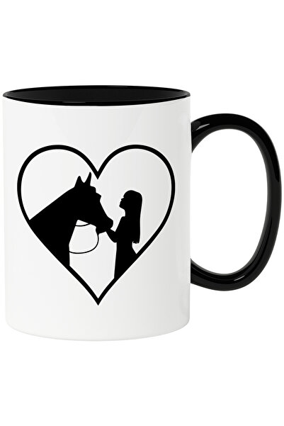 StoryGift Romania Cana Cu O Inimioara Si Pentru Fetele Care Iubesc Caii Cu Ma...