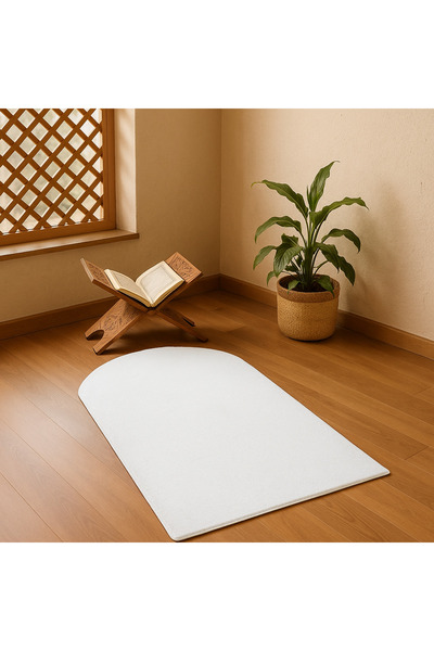 new colourse Washable Plush Soft Prayer Rug - Non-Slip Cotton Base, Comfortable and Stylish Design