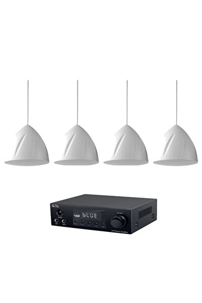 POWER DYNAMICS Sistem Ambiental Pendant 4x Pds40w, Bluetooth, Usb, Fm, 100w