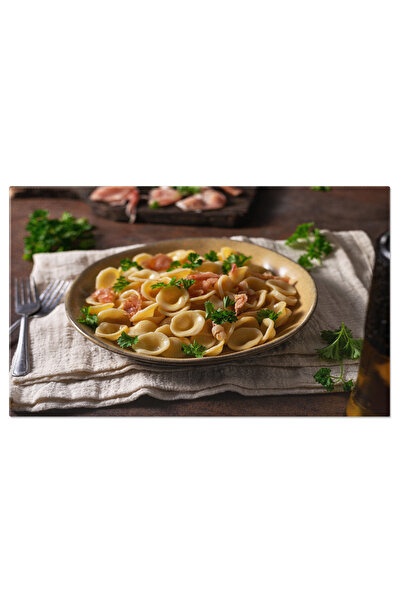 StoryGift Romania Tablou Canvas Delicii Italiene La Masa: Macaroane Bolognese - Canvas, Porc, Masa