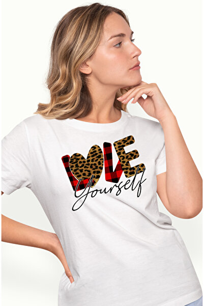 StoryGift Romania Tricou Femei Cu Mesajul "love Yourself", Iubeste-te, Valent...
